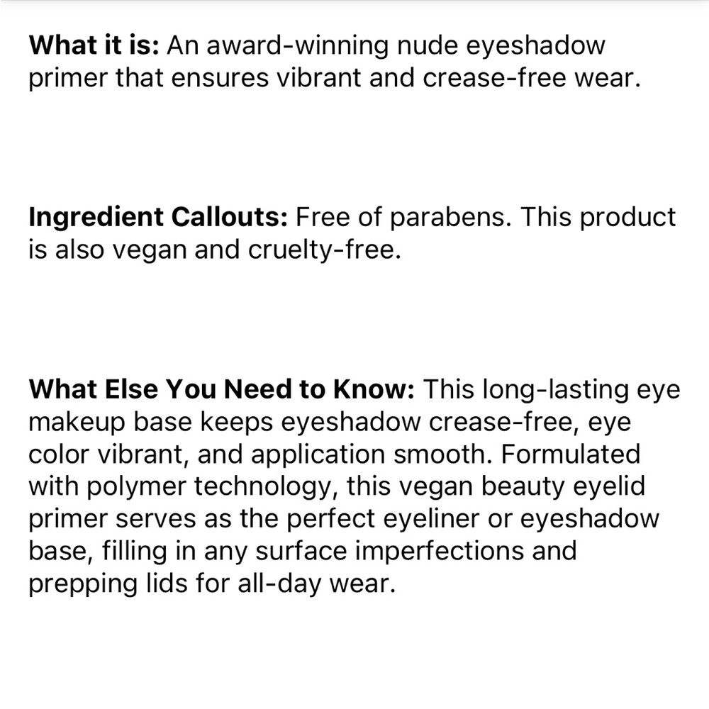 Eyeshadow primer - Picture 4 of 4